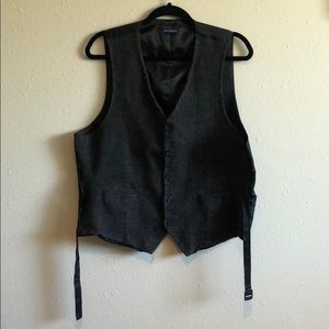 Dark gray vest